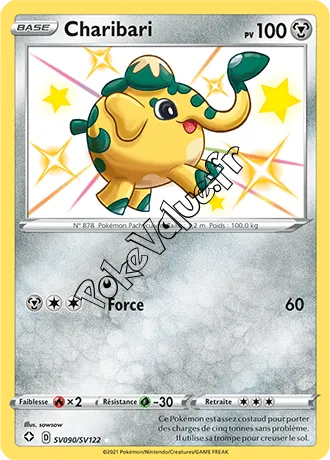 Carte Pokémon Charibari n°SV90 de la série Déstinées Radieuses