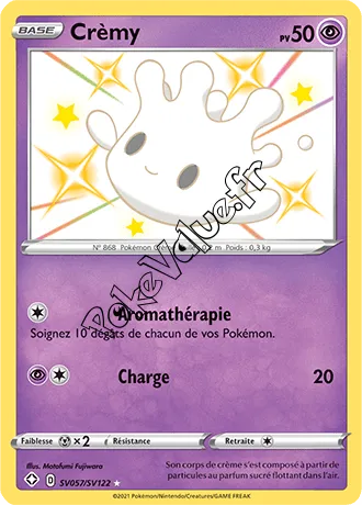 Carte Pokémon Crèmy n°SV57 de la série Déstinées Radieuses