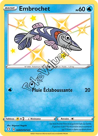 Carte Pokémon Embrochet n°SV31 de la série Déstinées Radieuses