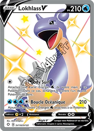 Carte Pokémon Lokhlass V n°SV110 de la série Déstinées Radieuses