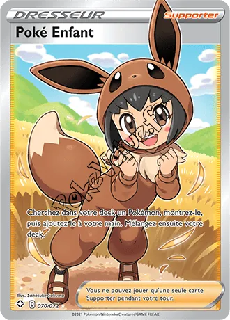 Carte Pokémon Poké Enfant n°70 de la série Déstinées Radieuses