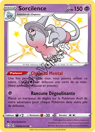 Carte Pokémon Sorcilence n°SV56 de la série Déstinées Radieuses