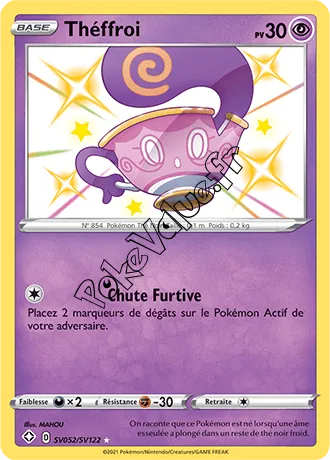 Carte Pokémon Théffroi n°SV52 de la série Déstinées Radieuses
