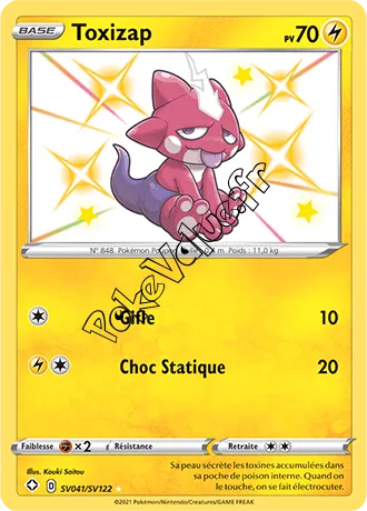 Carte Pokémon Toxizap n°SV41 de la série Déstinées Radieuses