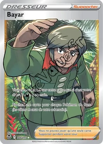 Carte Pokémon Bayar n°188 de la série Tempête Argentée