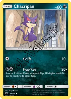 Carte Pokémon Chacripan n°48 de la série Légendes Brillantes