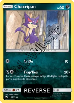 Carte Pokémon Chacripan Reverse n°48 de la série Légendes Brillantes