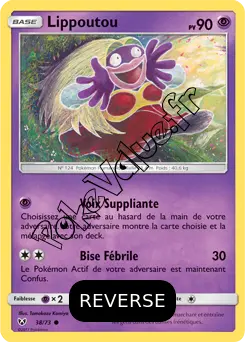 Carte Pokémon Lippoutou Reverse n°38 de la série Légendes Brillantes