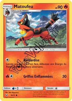 Carte Pokémon Matoufeu n°16 de la série Légendes Brillantes