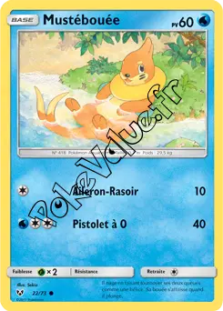Carte Pokémon Mustébouée n°22 de la série Légendes Brillantes