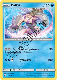 Carte Pokémon Palkia  n°24 de la série Légendes Brillantes