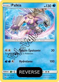 Carte Pokémon Palkia  Reverse n°24 de la série Légendes Brillantes