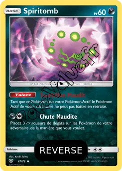 Carte Pokémon Spiritomb  Reverse n°47 de la série Légendes Brillantes