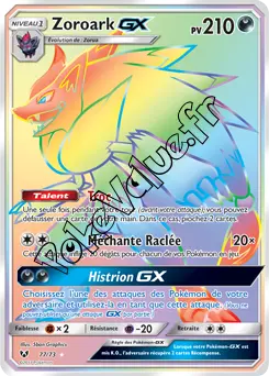 Carte Pokémon Zoroark GX  n°77 de la série Légendes Brillantes