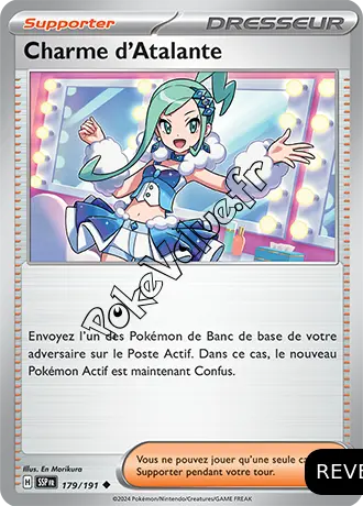 Carte Pokémon Charme d’Atalante Reverse n°179 de la série Étincelles Déferlantes