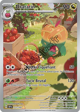 Carte Pokémon Dratatin  n°211 de la série Étincelles Déferlantes