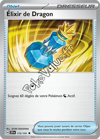 Carte Pokémon Élixir de Dragon n°172 de la série Étincelles Déferlantes