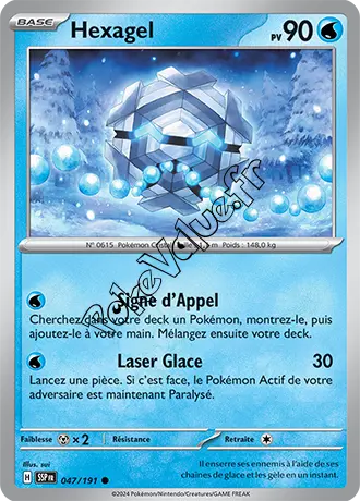 Carte Pokémon Hexagel  n°047 de la série Étincelles Déferlantes