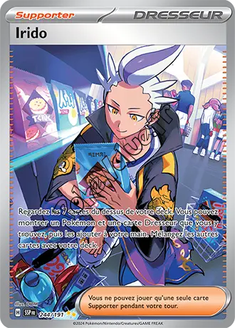 Carte Pokémon Irido n°244 de la série Étincelles Déferlantes
