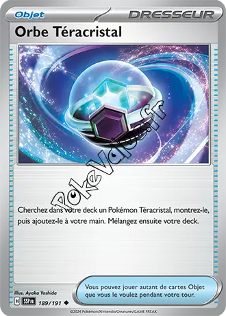 Carte Pokémon Orbe Téracristal n°189 de la série Étincelles Déferlantes