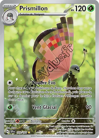 Carte Pokémon Prismillon  n°193 de la série Étincelles Déferlantes