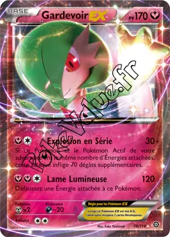 Carte Pokémon Gardevoir EX  n°78 de la série Offensive Vapeur