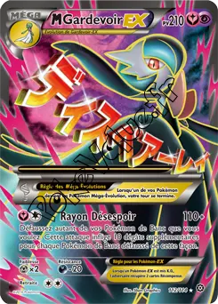 Carte Pokémon MGardevoir EX  n°112 de la série Offensive Vapeur