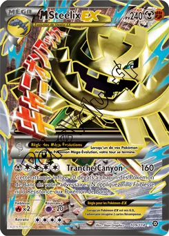 Carte Pokémon MSteelix EX  n°109 de la série Offensive Vapeur