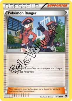 Carte Pokémon Pokémon Ranger n°104 de la série Offensive Vapeur