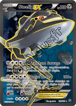 Carte Pokémon Steelix EX  n°108 de la série Offensive Vapeur