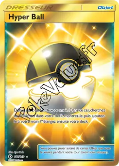 Carte Pokémon Hyper Ball n°161 de la série Soleil et Lune
