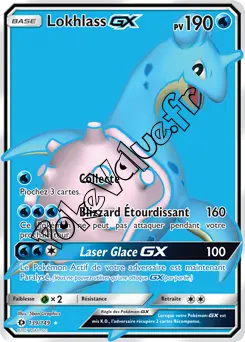 Carte Pokémon Lokhlass GX  n°139 de la série Soleil et Lune