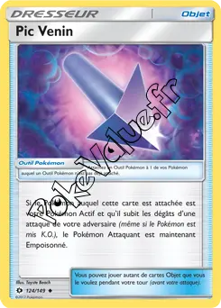 Carte Pokémon Pic Venin n°124 de la série Soleil et Lune