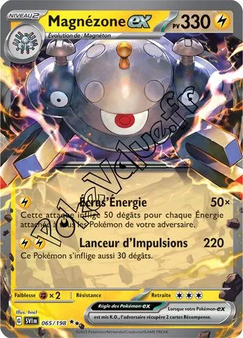 Carte Pokémon Magnézone ex  n°065 de la série Écarlate et Violet