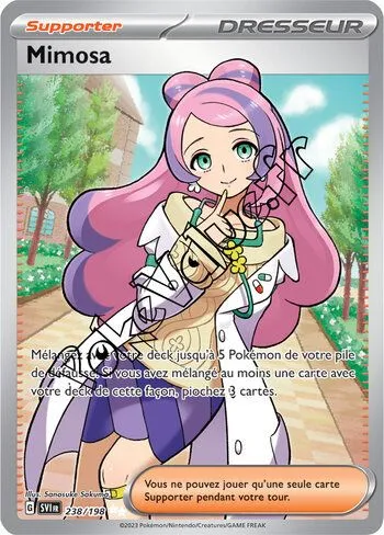 Carte Pokémon Mimosa n°238 de la série Écarlate et Violet