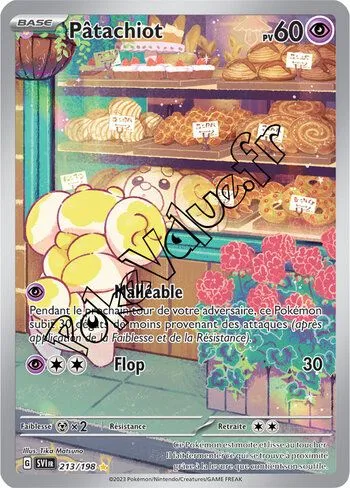 Carte Pokémon Pâtachiot  n°213 de la série Écarlate et Violet