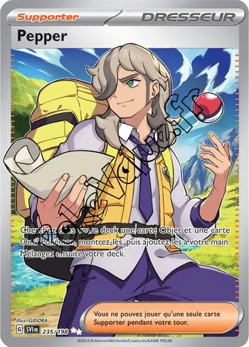 Carte Pokémon Pepper n°235 de la série Écarlate et Violet