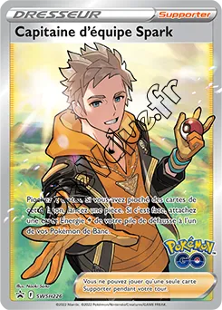 Carte Pokémon Capitaine d’équipe Spark n°226 de la série Promo SWSH