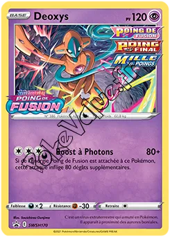 Carte Pokémon Deoxys  n°170 de la série Promo SWSH