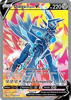 Carte Pokémon Dialga Originel V n°255 de la série SWSH Black Star Promos