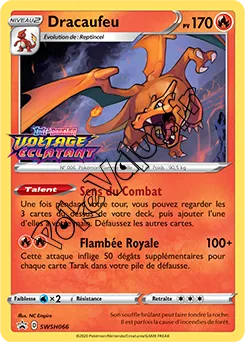 Carte Pokémon Dracaufeu n°066 de la série SWSH Black Star Promos