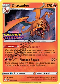 Carte Pokémon Dracaufeu  n°066 de la série Promo SWSH