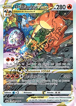 Carte Pokémon Dracaufeu VSTAR n°262 de la série SWSH Black Star Promos