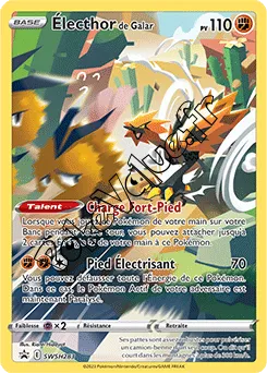 Carte Pokémon Électhor de Galar  n°283 de la série Promo SWSH