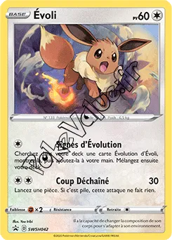 Carte Pokémon Évoli n°042 de la série SWSH Black Star Promos