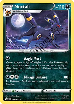 Carte Pokémon Évoli n°127 de la série SWSH Black Star Promos