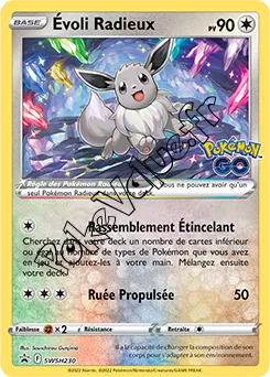 Carte Pokémon Évoli Radieux n°230 de la série SWSH Black Star Promos