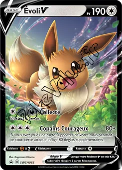 Carte Pokémon Évoli V  n°065 de la série Promo SWSH