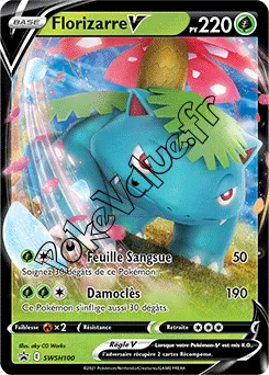 Carte Pokémon Florizarre V n°100 de la série Promo SWSH