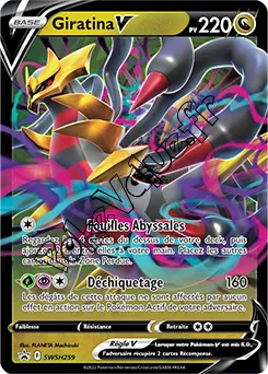 Carte Pokémon Giratina V n°259 de la série SWSH Black Star Promos